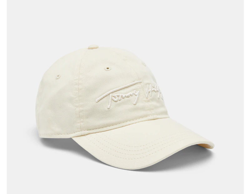 Tommy Hilfiger Tonal Signature Cap - Vanilla