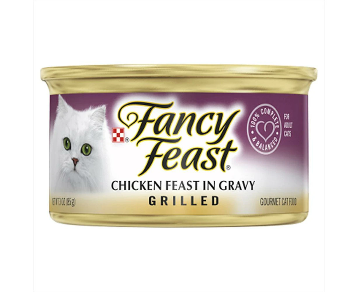 Fancy Feast Classic Grilled Chicken Feast Gravy X 24