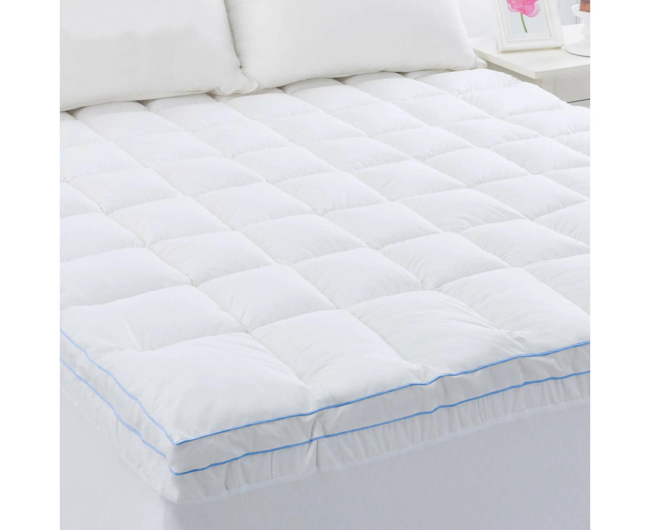 Cloudland 750Gsm Memory Resistant Microball Fill Mattress Topper Super King