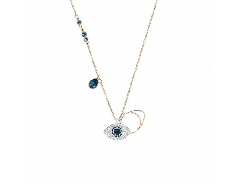 Collier en cristal Swarovski Symbol Evil Eye, cha?ne de clavicule en cristal Swarovski Elements