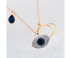 Collier en cristal Swarovski Symbol Evil Eye, cha?ne de clavicule en cristal Swarovski Elements