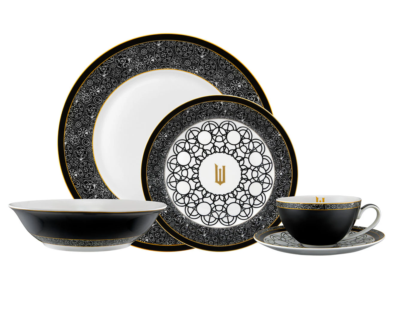 Maxwell & Williams x Wicked 20-Piece Wizard of Oz Dinner Set - Black