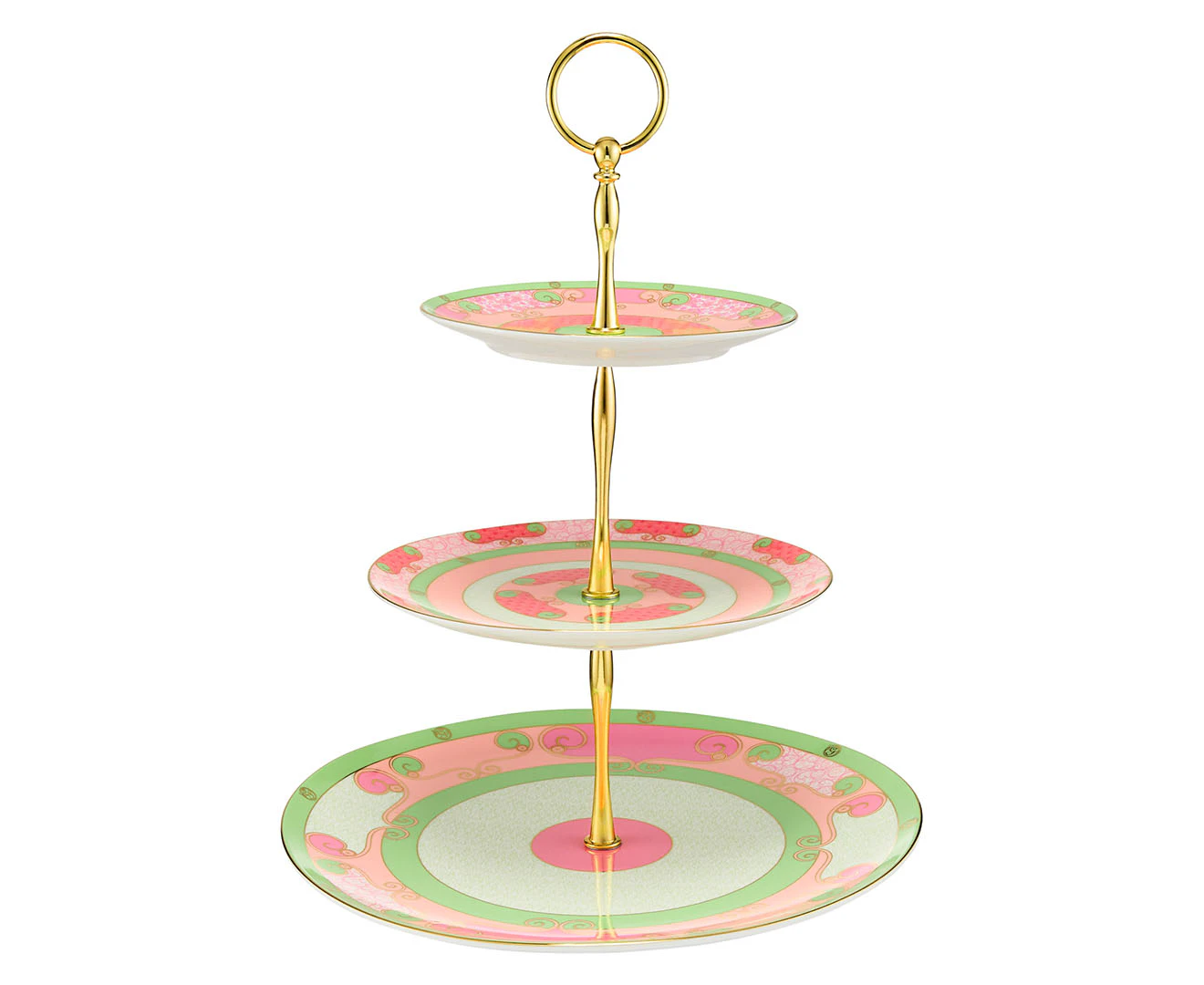 Maxwell & Williams Wicked Glinda Pink Goes Good With Green 3-Tier Cake Stand - Pink