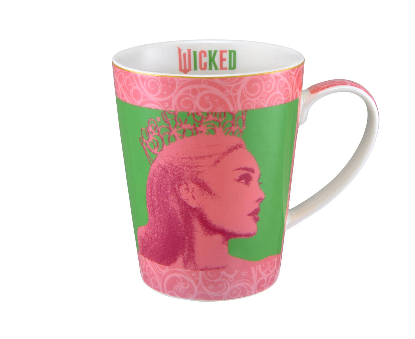 Maxwell & Williams x Wicked 450mL Elphaba & Glinda Duo Conical Mug - Pink/Green