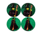 Set of 4 Maxwell & Williams x Wicked 10cm Elphaba Ceramic Coasters - Green