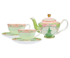 Maxwell & Williams 5-Piece Wicked Elphaba Pink Goes Good With Green Tea Set w/ Infuser