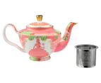 Maxwell & Williams 5-Piece Wicked Glinda Pink Goes Good With Green Tea Set w/ Infuser