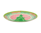 Maxwell & Williams 19.5cm Wicked Elphaba Pink Goes Good With Green Coupe Plate - Green