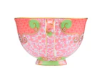 Maxwell & Williams 2-Piece Wicked Glinda Pink Goes Good With Green Footed Cup & Saucer Set