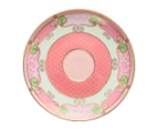 Maxwell & Williams 2-Piece Wicked Glinda Pink Goes Good With Green Footed Cup & Saucer Set