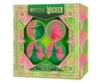 Set of 4 Maxwell & Williams x Wicked 10cm Forever Ceramic Coasters - Pink/Green