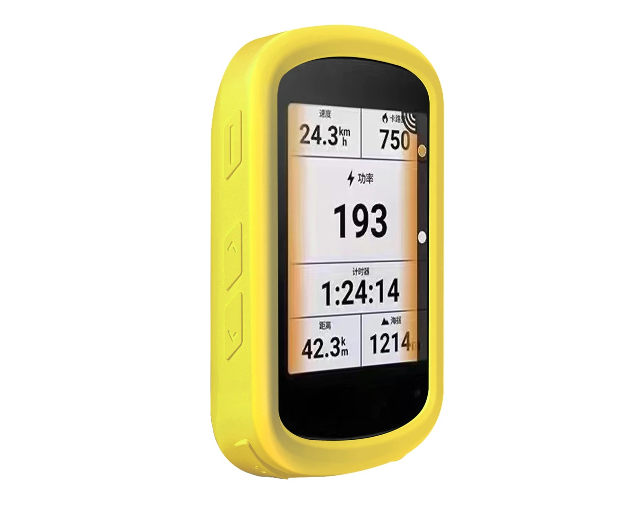 ✪ Suitable for Garmin edge840 all-inclusive computer protective case - yellow - Yellow