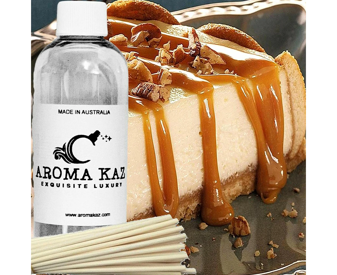 Caramel Vanilla Cheesecake Diffuser Fragrance Oil Refill Air Freshener & Reeds 100ml