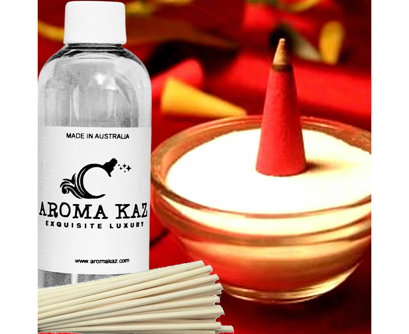 Nag Champa Diffuser Fragrance Oil Refill Air Freshener & Reeds 100ml