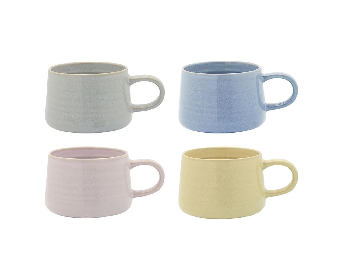 Set of 4 Ecology 365mL Ottawa Mugs - Oyster Mix