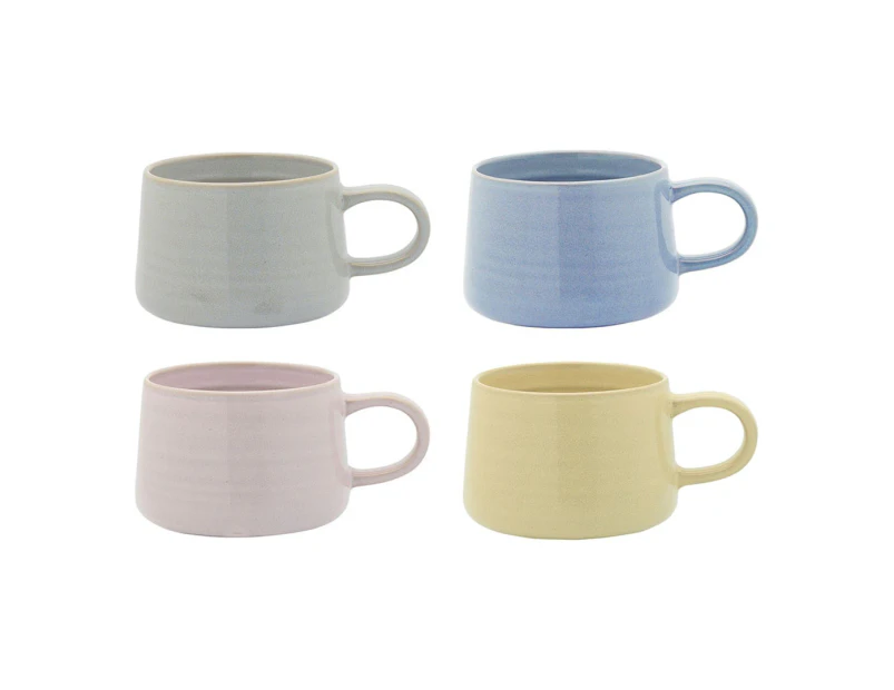 Set of 4 Ecology 365mL Ottawa Mugs - Oyster Mix