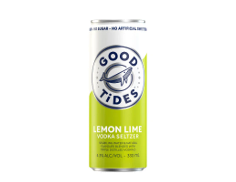 Good Tides Hard Seltzer Lemon Lime 24 x 330mL