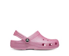 Crocs Kids' Classic Glitter Clogs - Pink Tweed