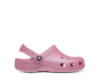 Crocs Toddler Classic Glitter Clogs - Pink Tweed