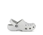 Crocs Kids' Classic Glitter Clogs - White Mystic