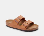 Birkenstock Women's Arizona Birkibuc Vegan Regular Fit Sandals - Pecan