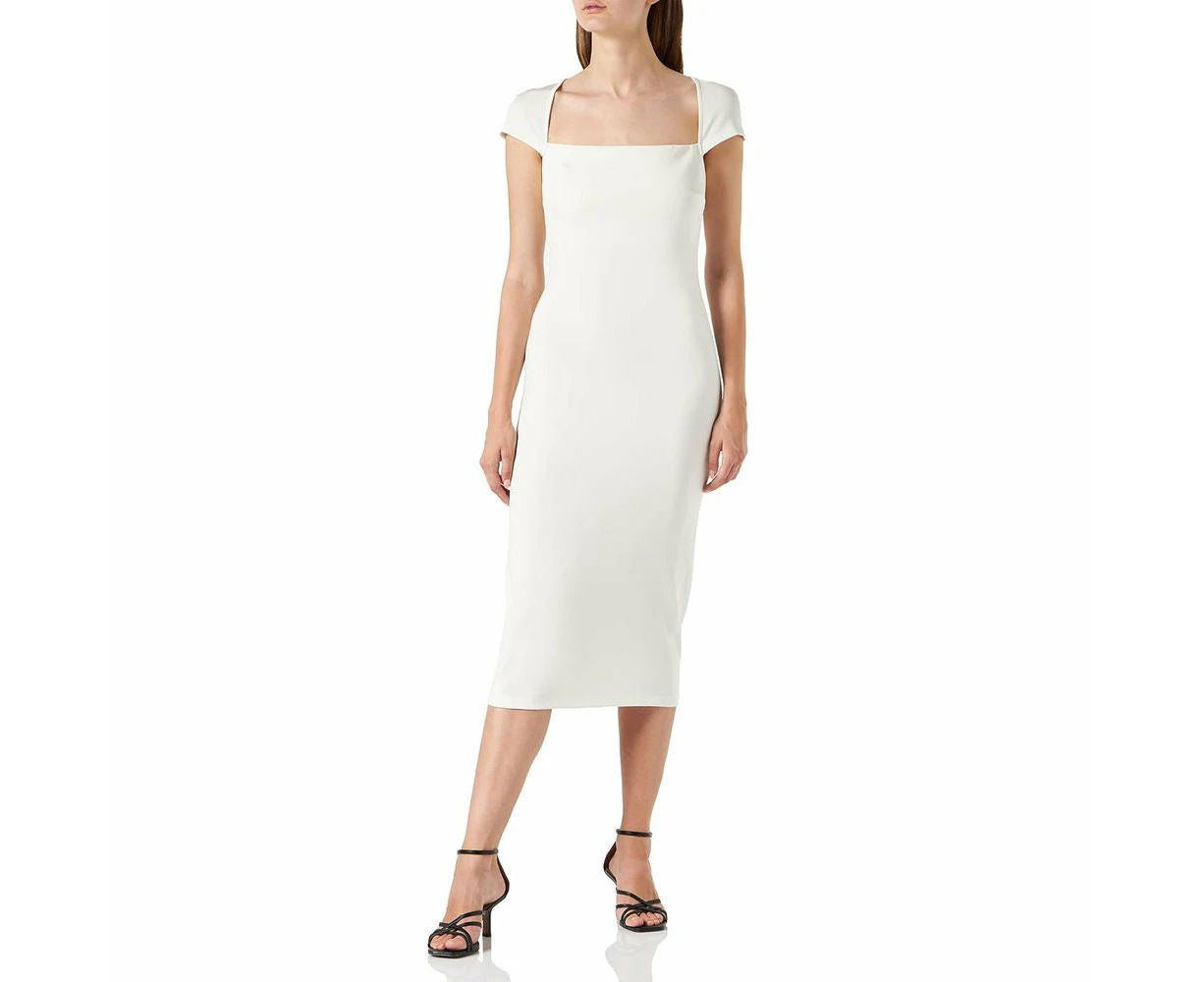 Pinko White Viscose Dress