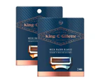 2 x 3pk Gillette King C. Gillette Neck Razor Blades