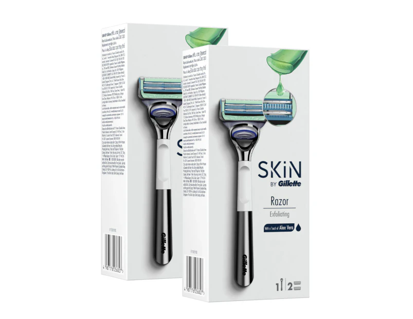 2 x Skin by Gillette Exfoliating Razor