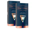 2 x Gillette King C. Gillette Neck Razor