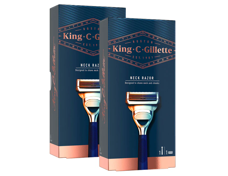 2 x Gillette King C. Gillette Neck Razor