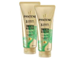 2 x Pantene Pro-V 3 Minute Miracle Smooth & Sleek Keratin Treatment 400mL