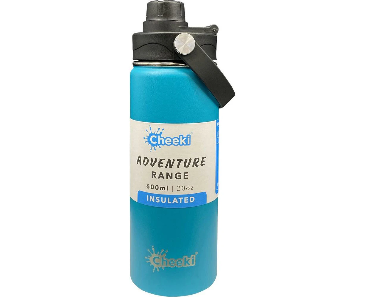 Adventure Insulated Stainless Steel Bottle (Aqua) - 600mL