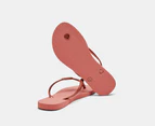 Havaianas Unisex Slim Metallic Thongs - Nude/Rose