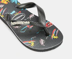 Havaianas Kids' Top Print Luwow Thongs - Black