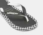 Havaianas Men's Checkmate Top Thongs - Black/White