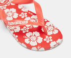 Havaianas Women's Top x Em Holiday Thongs - Red Happy Hawaii/White