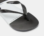 Havaianas Men's Top Block Thongs - Black/White