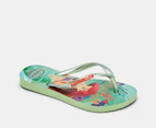 Havaianas Girls' Princess Slim Thongs - Citronella