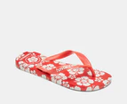 Havaianas Women's Top x Em Holiday Thongs - Red Happy Hawaii/White