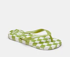 Havaianas Women's Top x Em Holiday Thongs - Green/White Check