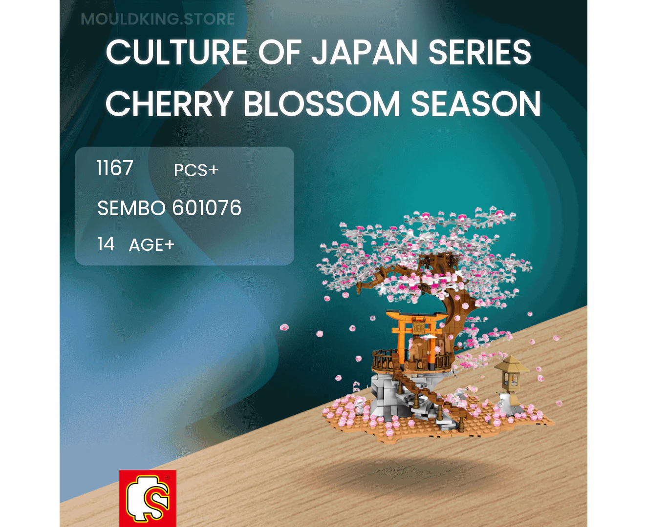 SEMBO 601076 Culture of Japan Series Cherry Blossom Season with 1167 Pieces