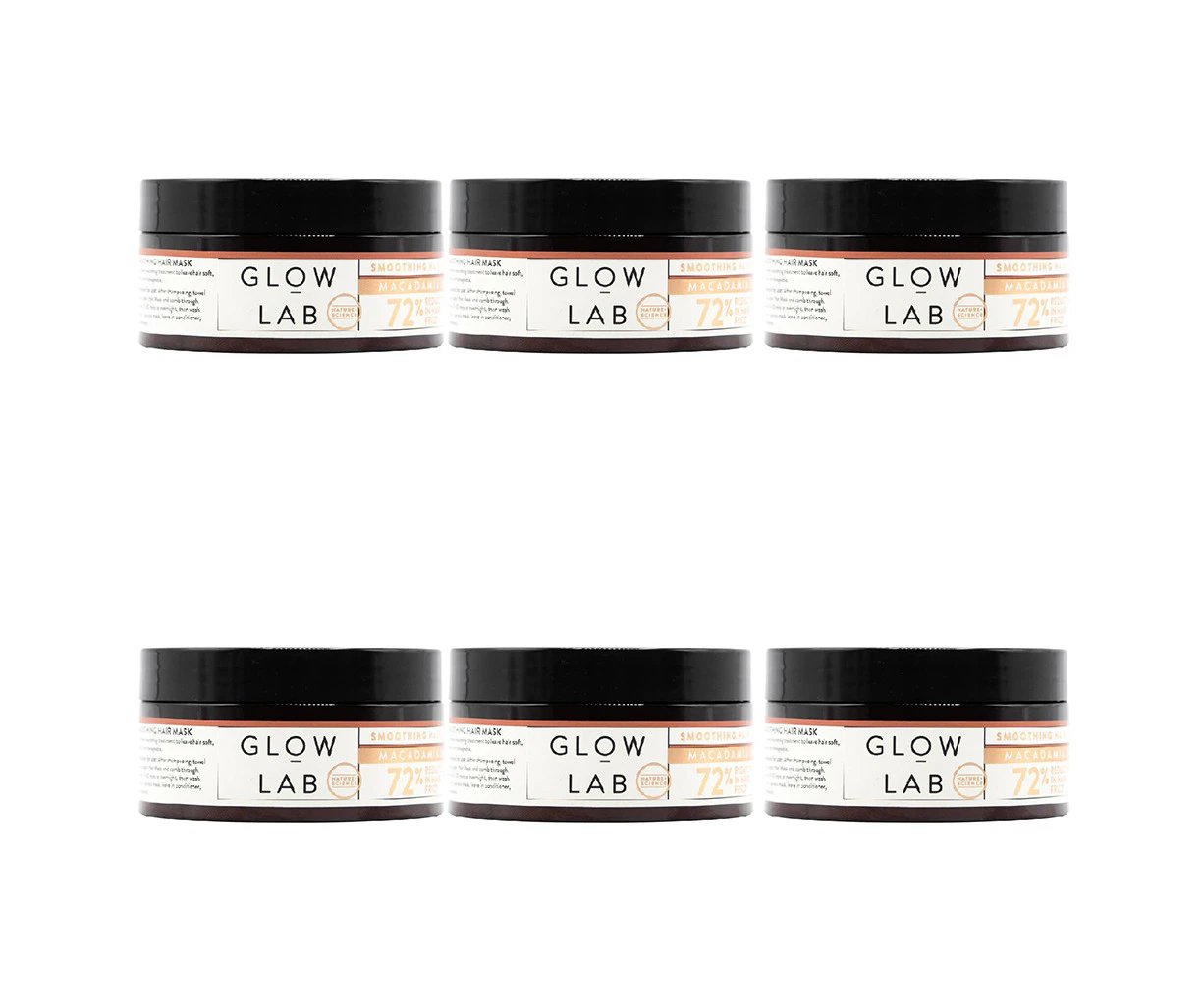 6x Glow Lab 200ml Keratin-Infused Smoothing Hair Mask Conditioning Treatment