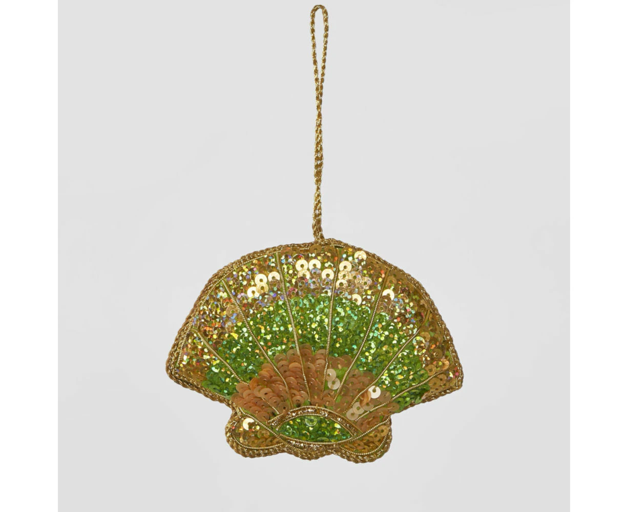 Vixen & Velvet Glimmer Shell Sequin Hanging Decoration 10cm