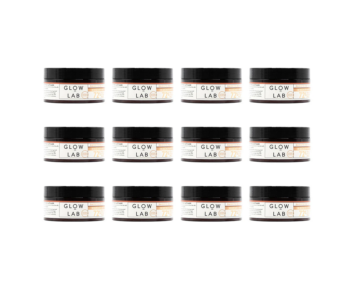 12x Glow Lab 200ml Keratin-Infused Smoothing Hair Mask Conditioning Treatment