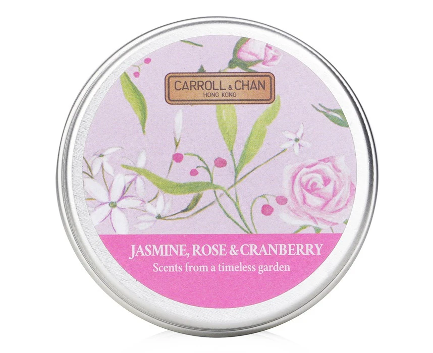 Carroll & Chan 100% Beeswax Mini Tin Candle  # Jasmine, Rose & Cranberry 1pcs