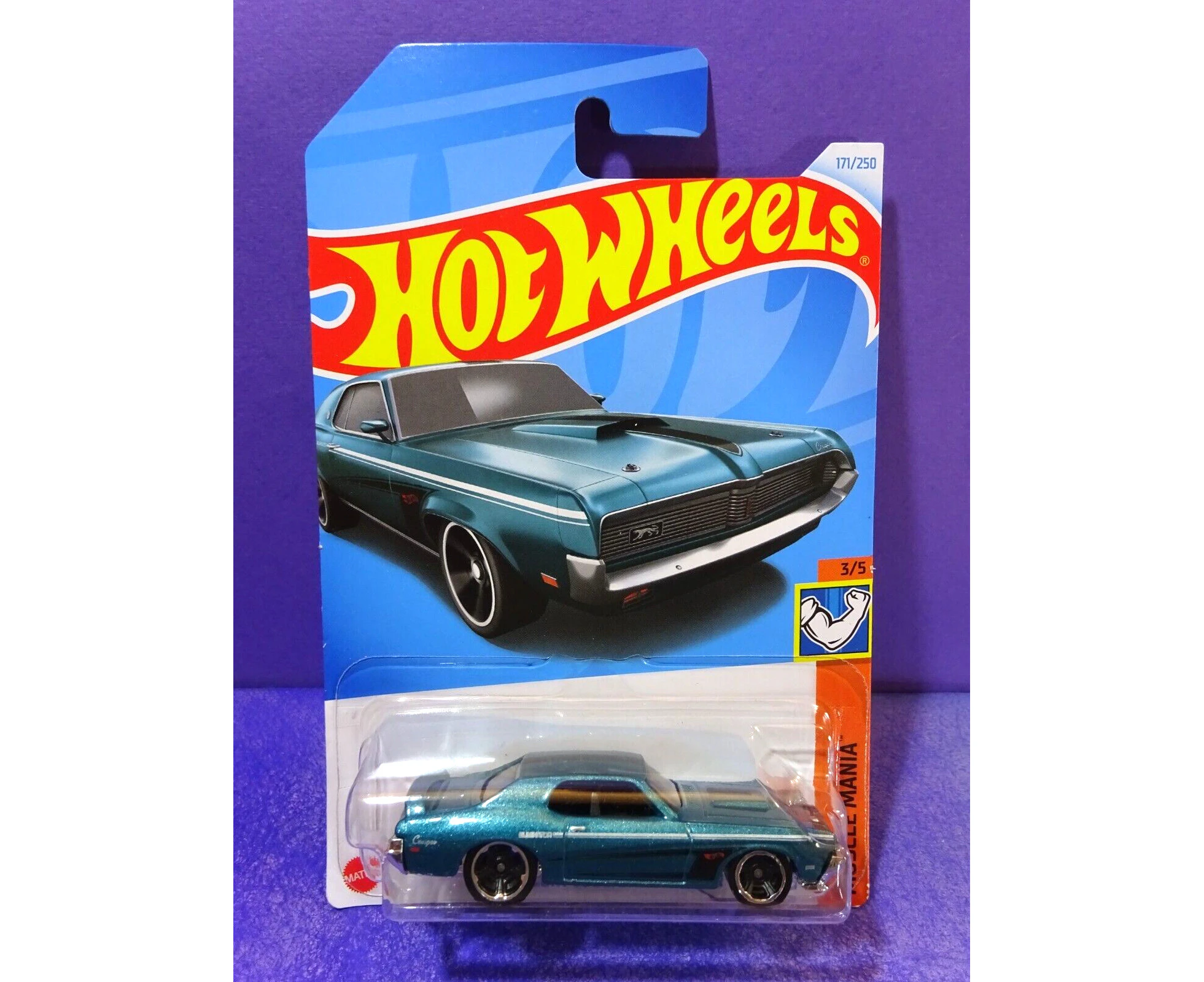 Hot Wheels Worldwide Basic Car 2024 Wave 10 / K Case - '69 Mercury Cougar Eliminator Blue