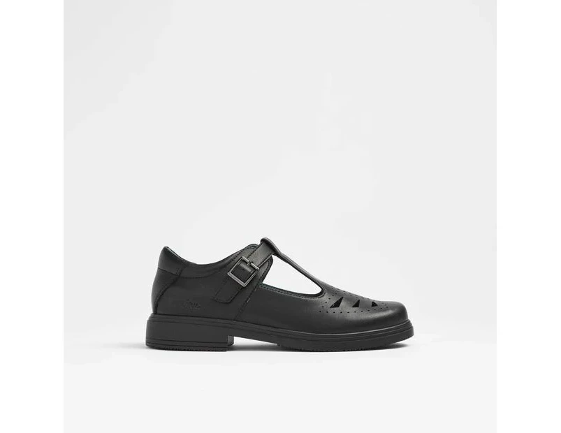 Gro-Shu Leather T-Bar School Shoes