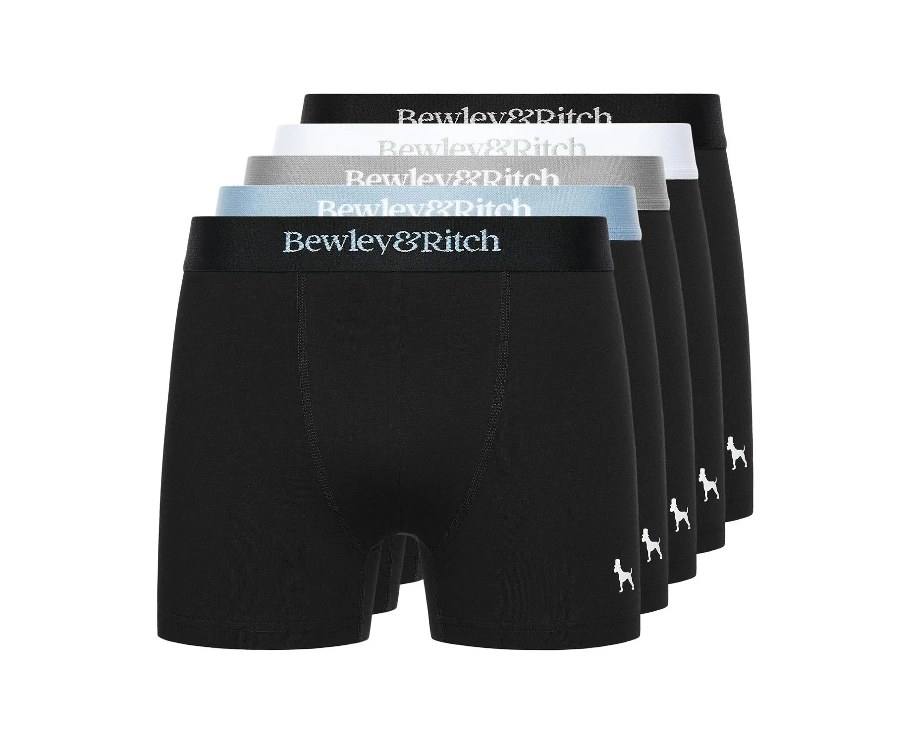 Bewley & Ritch Mens Columbia Boxer Shorts (Pack of 5) (Multicoloured) - BG1786