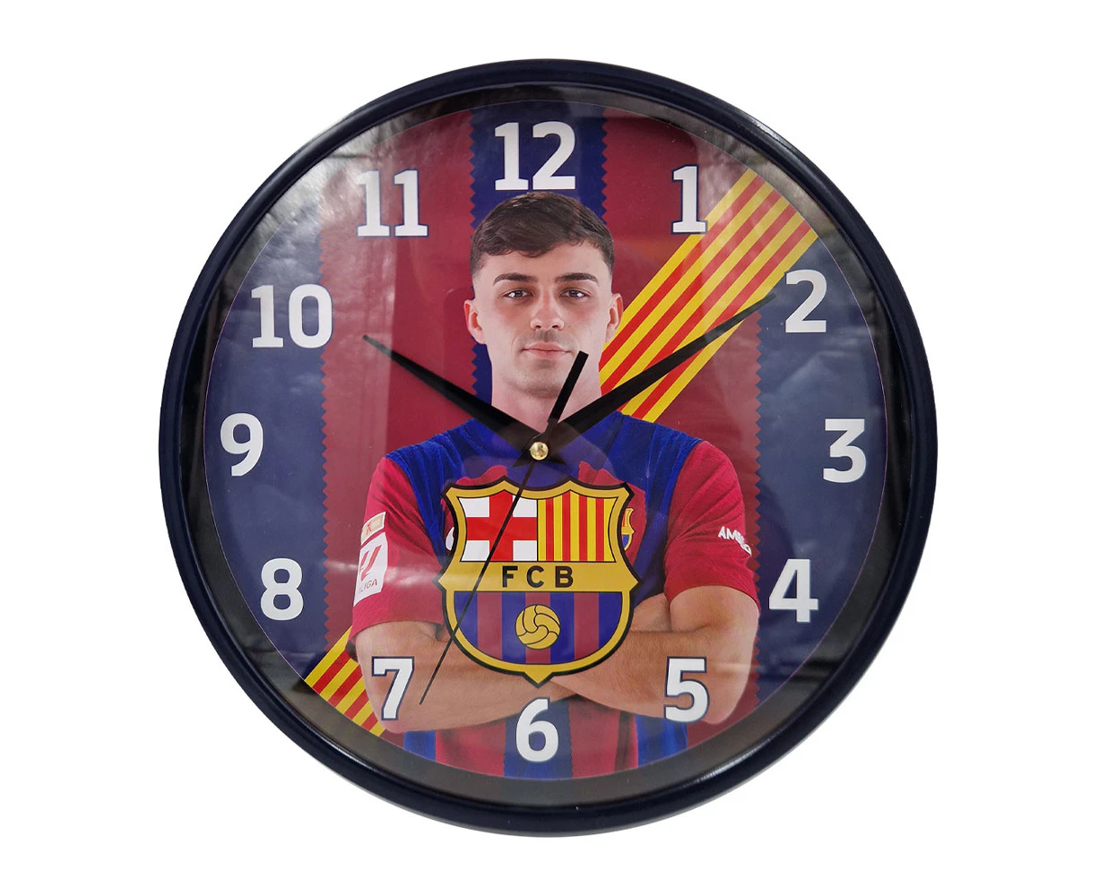 FC Barcelona Pedri Wall Clock (Blue/Garnet) - TA12903