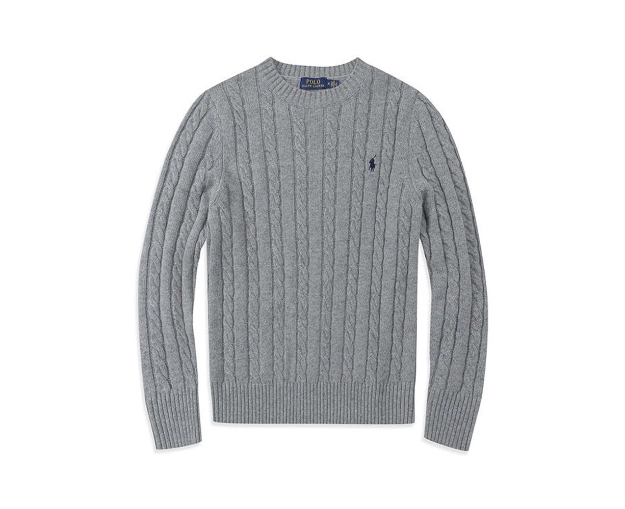 POLO RALPH LAUREN Men Round Neck Cable Knit Jumper Sweater